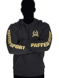 PAFFEN SPORT Anniversary Hoodie – Kapuzenpullover, Cap-Sweatshirt – schwarz/Gold – Gr.: XL