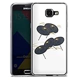 Slim Case extra dünn kompatibel mit Samsung Galaxy A5 (2016) Silikon Handyhülle transparent Hülle Welle Trends C