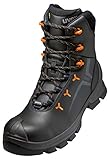 Uvex 2 Vibram Arbeitsschuhe - Winter-Sicherheitsstiefel S3 CI HI HRO SRC ESD - Schwarz - Weite 12 / Weit, Größe:44