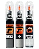 FIRANTO Lackstift Autolack Reparaturset für Hyundai 2R Continental Silver - 3-in-1 Autolack Kratzer Reparaturstift 15ml Grundierung, Klarlack