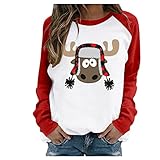 Women's Long Sleeve Shirts Pullover Sweatshirts Leisure Round Neck Loose Plain Tunic Tops Tops for W