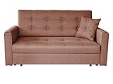 Sofa Viva Lux III mit Schlaffunktion, 3 Sitzer Polstersofa mit Bettkasten inkl. Kissen, Sofagarnitur, Schlafsofa Bettsofa Farbauswahl, Wohnlandschaft (Tatum 276)