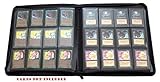 docsmagic.de Premium Pro-Player 12-Pocket Playset Zip-Album Black - 480 Card Binder - MTG - PKM - YGO - Reissverschluss Schw