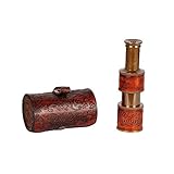 Fernglas für Erwachsene, Retro-Teleskop Monokular, Retro-Dekoratives Ornamente, reines Kupfer, Teleskop-Teleskop Tragbares Teleskop Ornamente Geeignet für High-End-Geschenke, Heimstudio-Dek