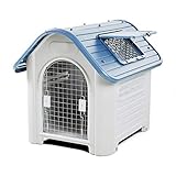 HONGYIFEI2021 Hundekäfig Kennel Haus im Freien Regenschutz aus Kunststoff Dog House Four Seasons Allgemeine Indoor-Hundehaus mit Dachfenster Haustierk