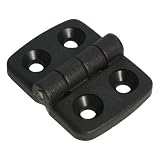 10x Scharnier Kunststoffscharnier Kombischarnier Mini Kunststoff 20/20 nicht aushängbar 30 x 39 mm schw