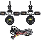 Motorradnebelscheinwerfer for B R1200GS S1000RR R1200GS F800GS F800 K1300 LED Fahren von Hilfsnebelscheinwerfer Assemblie-Fahrlampe (Color : Lights Harness)