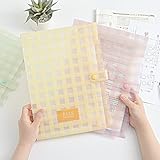 KEZE Fächermappe mit 5 Fächern, A4-Größe, Akkordeon-Aktenordner, Dokumenten-Organizer zum Abheften von Dateien, ideal für Büro, Schule, Zuhause, 2 Stück