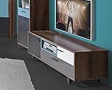 ZeoTioo Fehrnseherschrank Tv Schrank Tisch Tv Lowboard Lowboard 155cm Schlammeiche Grau Weiß Schwarz Grün TV-Board Anrichte Fernseher Unterschrank Tv Board Fernseher Reg