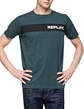 Replay Herren M3846 .000.2660 T-Shirt, Grün (Dark Green 839), XS