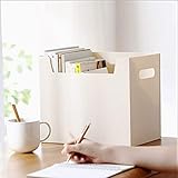 Office Supplies Rack Office 5 Pcs Paper Desktop Storage Box A4 Document Holder Drawer Paper Organizer for Home Office File Storage Box Portable/Apricot / 30x19.5x25