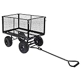 FAMIROSA Gartenwagen Schwarz 350 kg