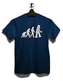 Robot Evolution Big Bang Theory T-Shirt dunkelblau XL