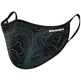 SMMASH Mundschutz Maske Wiederverwendbar, Hochwertiges Gesichtsmaske Waschbar, Multifunktional Trainingsmaske für Radfahren, Laufen, Staubschutzmaske für Damen, Herren (S/M, Trace)