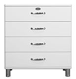 Tenzo 5124-005 Malibu - Designer Kommode 92 x 86 x 41 cm, MDF lackiert, weiß