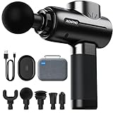 Massagepistole Massage Gun, RENPHO Mini Massagepistole bis zu 3200U/min Massage Gun Massagegerät mit 2500mAh Akku und USB C Ladeanschluss zur Linderung von Muskelschmerzen, Schw