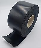 Gummistreifen mit GEWEBEEINLAGE - 3mm dick - LÄNGE + BREITE wählen - AUSWAHL: 90mm x 800mm x 3mm | faserverstärkte Gummileiste Gummi-Matte-Platte Vollgummi Schürfleiste Hartg