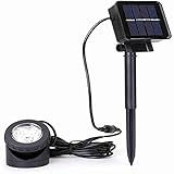 CYTT123 LED Single Head Courtyard Landschaft Aquarium Scheinwerfer, Solarunterwasserstrahler, geeignet für Gärten, Innenhöfe, Brunnen, Schwimmbäder EIN