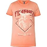Yakuza Premium T-Shirt Vintage 504 Orange, XL