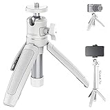 MT-08 Mini Smartphone Stativ Ausziehbarer Handverlängerungsstativ Selfie Stick 1/4' Standgriff Griff Desktop-Stativ für Smartphone RX100 VII A6400 A6600 Kameras Vlogging T