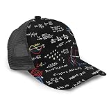 Oaieltj Unisex Baseball Cap Herren Damen Junge Mädchen Mode 3D Gedruckt Baseball Cap Einstellbare Dad Hat, Mathematische Funktion Sin Cos, O