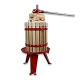 TALK-POINT Obstpresse Beerenpresse Weinpresse Saftpresse Spindelpresse | 6-18 Liter, inkl. 4 STK. Presshölzer und 2 STK. Pressnetze (6 Liter)