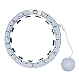 DoLike Hula Reifen Hoop, Smart Hoop mit Zählsystem und Schwerkraftball, 16 Teile Einstellbar Hula Fitness Hoop, 360° Surround Gewichtsverlust Massage Hoop für Erwachsene, Kinder und Anfäng