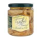 Tealdi Artischocken eingelegt, im Glas, Italien, Artischockenscheiben, italienische Antipasti im Glas 280 g