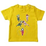 OKIWOKI Hunter X Hunter - Der Joker - One Piece Lustiges Gelb Baby T-Shirt - Hisoka, Der Joker und Zorro (Hunter X Hunter - Der Joker - One Piece Parodie signiert Hochwertiges T-shirt in Größe 18