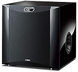 Yamaha NS-SW300 Front Firing-Subwoofer mit patentiertem Twisted Flare Port Bassreflexrohr klavierlack schw