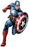 Wandtattoo Marvel Captain America Wandaufkleber Superhelden Avengers Aufkleber Schlafzimmer Jungen Mädchen (groß) 800x500