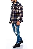 Holzfällerhemd Arbeitshemd Flanellhemd Jacke Kariert Thermohemd gefüttert 04 (Beige, L)