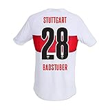 11teamsports VfB Stuttgart Trikot Home 2019/2020 inkl Original Flock (Badstuber + 28, 2XL)