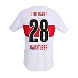 11teamsports VfB Stuttgart Trikot Home 2019/2020 inkl Original Flock (Badstuber + 28, 2XL)