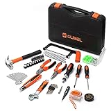 OUBEL Werkzeugkoffer 150-teilig, Werkzeug-Set, Haushalts Werkzeugset Multifunktionaler, mit Hammer, Holzbearbeitungssäge, Zange, Schraubendreher, Maßband etc, für Leichte Heimarbeit und Rep