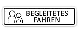 Auto-Magnetschild Begleitetes Fahren | Schild magnetisch | für Deutschland (BF-17) und Österreich (L-17) | Verschiedene Größen lieferbar (30 x 8 cm)