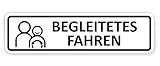 Auto-Magnetschild Begleitetes Fahren | Schild magnetisch | für Deutschland (BF-17) und Österreich (L-17) | Verschiedene Größen lieferbar (30 x 8 cm)