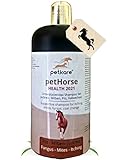 Peticare Pferde Pflege-Shampoo bei Juckreiz Milben Pilz Floh - Spezial Pferde-Shampoo bei unangenehmem Fell-Geruch, pflegt die Pferde-Haut, effektive Pflege-Formel - petHorse Health 2021