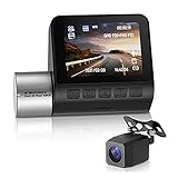 YXMY2020 Rückfahrradarsensor, Kamera Dash Car. DVR. Kamera WiFi 3840 * 2160P Nachtsicht G-Sensor 360 Grad Video Recorder English Smart Voice Park- und Rückfahrsicherheit verb