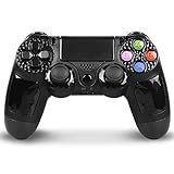 PowerLead Controller für PS4 Wireless Gaming Controller Gamepad Dual Vibration Shock 6-Achsen für Playstation 4 / für Playstation 3 / PC mit Touch Pad und Audio Jack