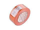 Mivos Putzband 50m x 48mm I Orange I Selbstklebend Putzkleberband I Abdeckband für innen und außen I Verputzerband für glat und raue Untergründe I Made in EU