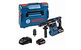 Bosch Professional 18V System Akku Bohrhammer GBH 18 V-26 F (inkl. 2x5.0Ah Akku, Schnellladegerät GAL 1880 CV, Schnellwechselbohrfutter 13 mm, Wechselfutter SDS plus, in L-BOXX 136)