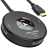 HDMI Switch 4K, Meofia Manuell HDMI Umschalter, 3 In 1 Out Hdmi Verteiler, 60HZ Vergoldet HDMI Switcher, HDMI Splitter Unterstützt 4K/3D/HD/HDCP für Bluray/DVD palyer/SKY-STB/PS3/XBOX 360 usw