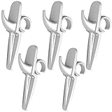 PRIME Handtuchhalter Heizkörper weiß im 5er Set – Made in Germany – Hakenclip der originale Rundheizkörper-Haken für das B