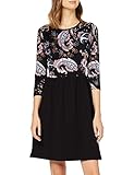 ONLY Damen ONLAMBER Amy 3/4 AOP Dress JRS Kleid, Black/AOP:Paisley, S