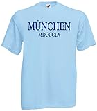 1860 Herren T-Shirt MÜNCHEN MDCCCLX löwen tshirthellblau-XL