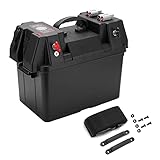 Batteriebox,Yctze ABS 12V Batteriebox Power Center USB-Anschluss mit Voltmeter Zigarettenanzünderbuchse für Bootsanhäng