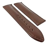 Maurice Lacroix Pontos Elegant Ersatzband für Faltschließe Leder braun ohne Emblem 26080, Stegbreite:20