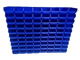 80 HMH-Shop Stapelboxen Größe 2 für Werkstatt Garage Sichtlagerboxen 175x103x76mm Lagerboxen blau Sichtlagerkästen zur Kleinteile Aufbewahrung Stapelbox