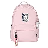 Zhongkaihua Mikasa Ackerman bedruckte Schultasche, Büchertasche, Cosplay-Rucksack, Tagesrucksack, Anime, Attack on Titan, verstellbarer Schultergurt, leicht, Multifunktions-Rucksack für Teenag